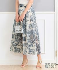 トワルドジュイ プリント スカート Prima Scherrer 全2色