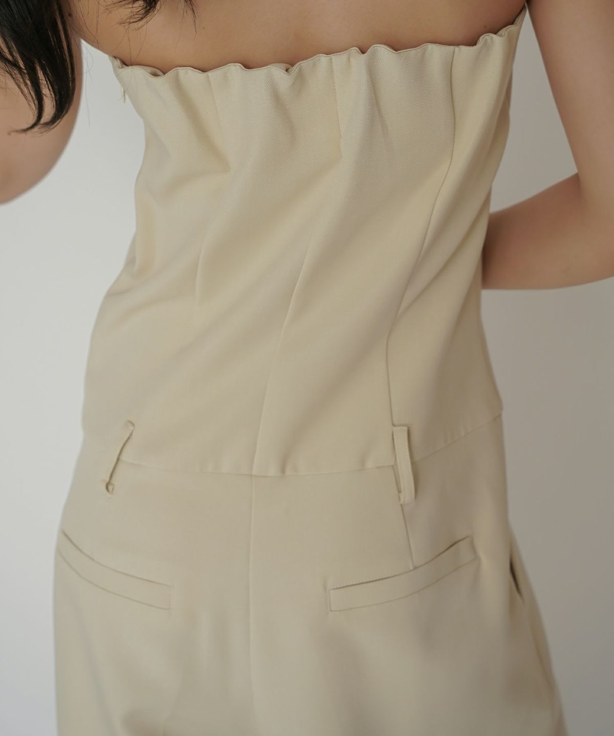 セットアップ ベアオールインワン 80年代 80's モード 結婚式 二次会コーデ パンツスタイル KINO THE KEI