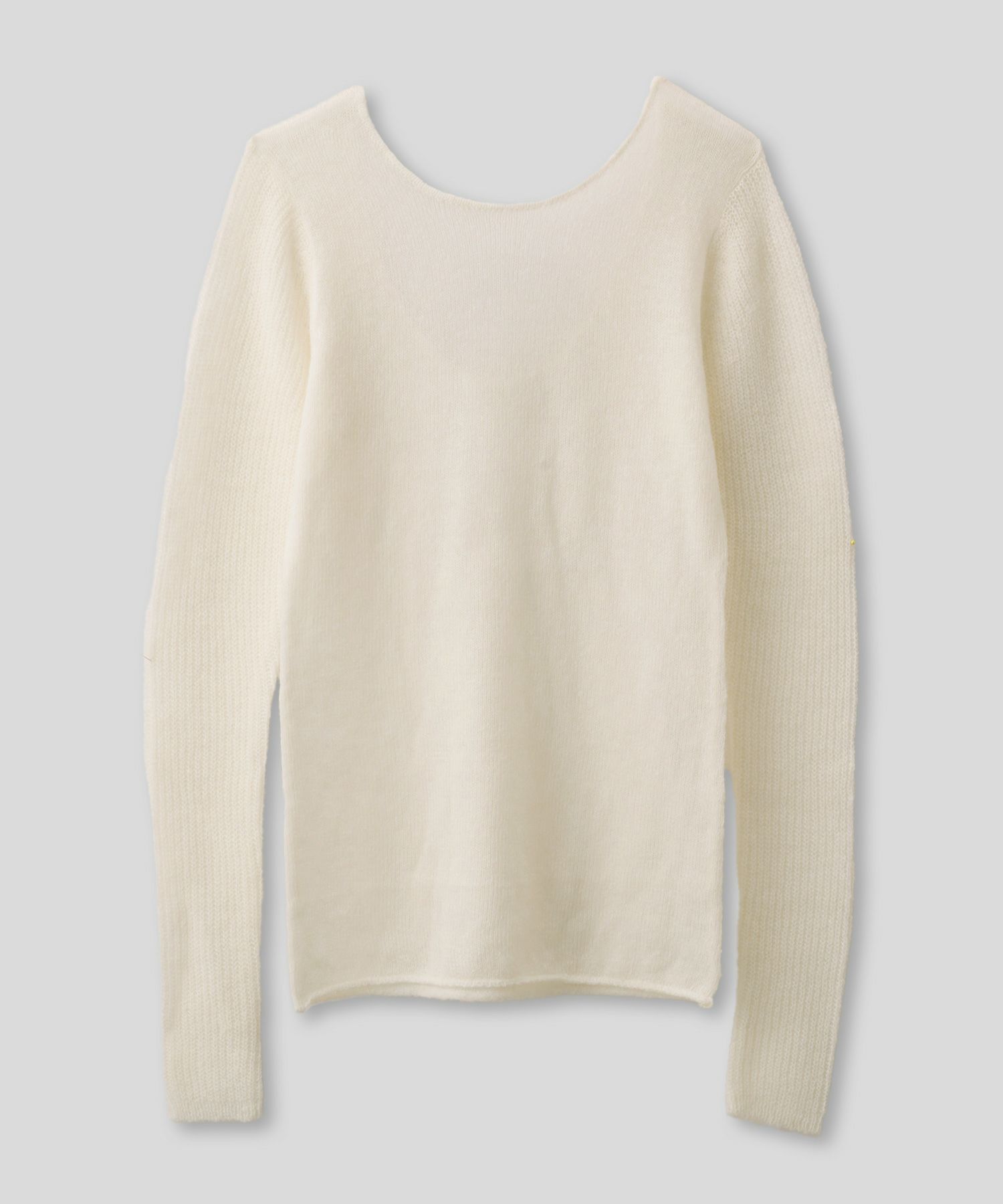 背中見せ 2way ラメニット シアーニット タイトトップス 韓国風 綺麗め 細見え カジュアル KINO THE KEI