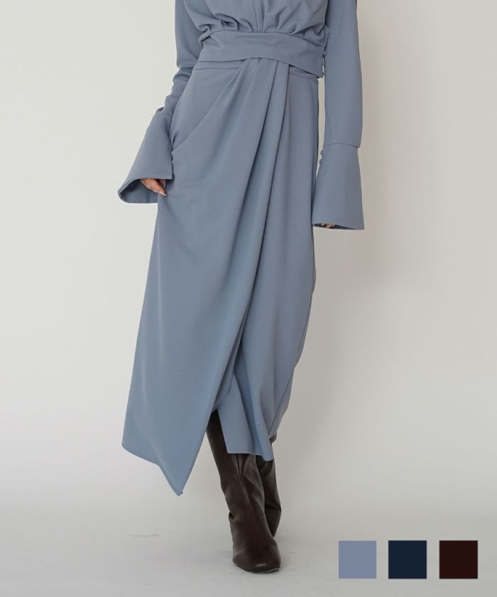 タック ドレープ タイトスカート ( セットアップ可 ) KINO THE KEI