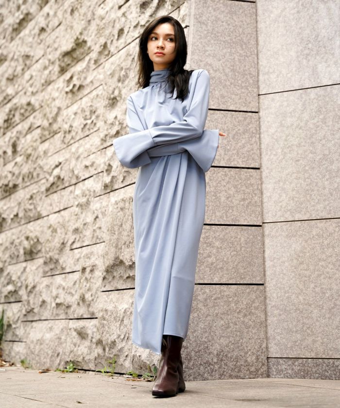 ディナー パーティー セットアップ エレガント タイトスカート ベルト付 ラップスカート KINO THE KEI