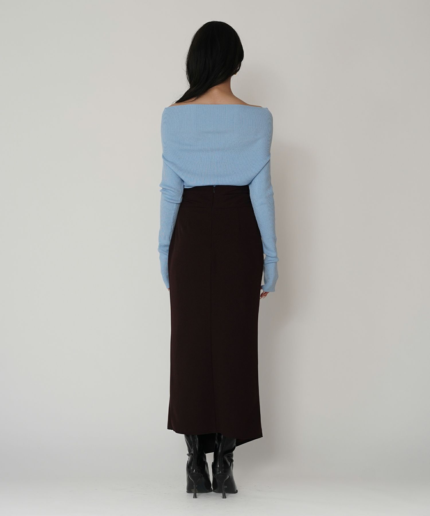 ディナー パーティー セットアップ エレガント タイトスカート ベルト付 ラップスカート KINO THE KEI