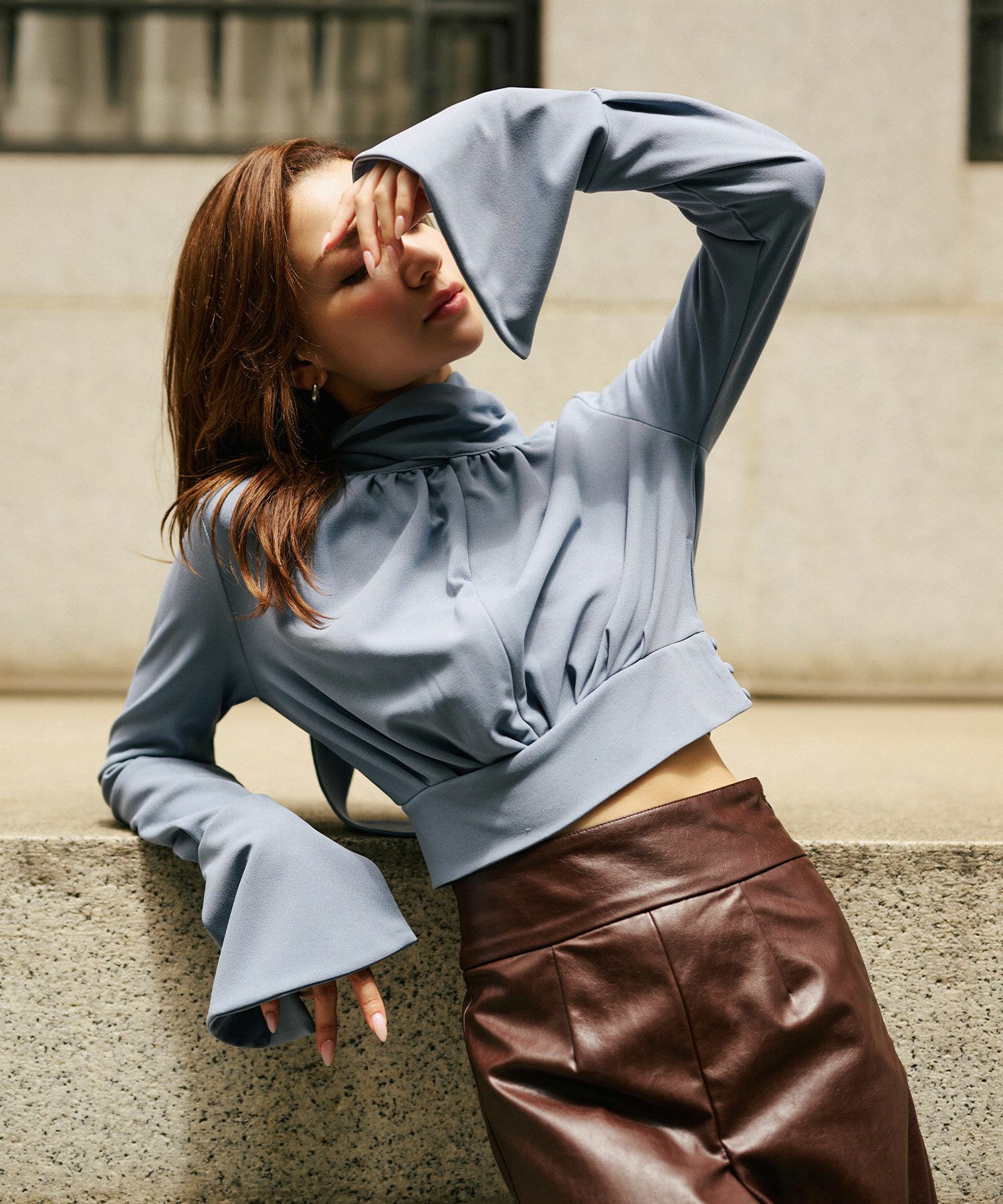 ディナー パーティー ブラウス トップス ボウタイリボン 変形 セットアップ エレガント 2way KINO THE KEI