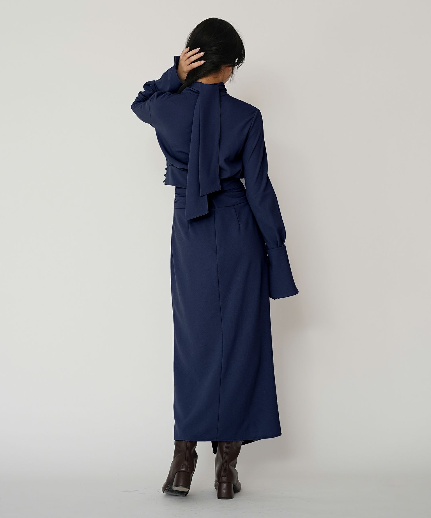 ディナー パーティー ブラウス トップス ボウタイリボン 変形 セットアップ エレガント 2way KINO THE KEI