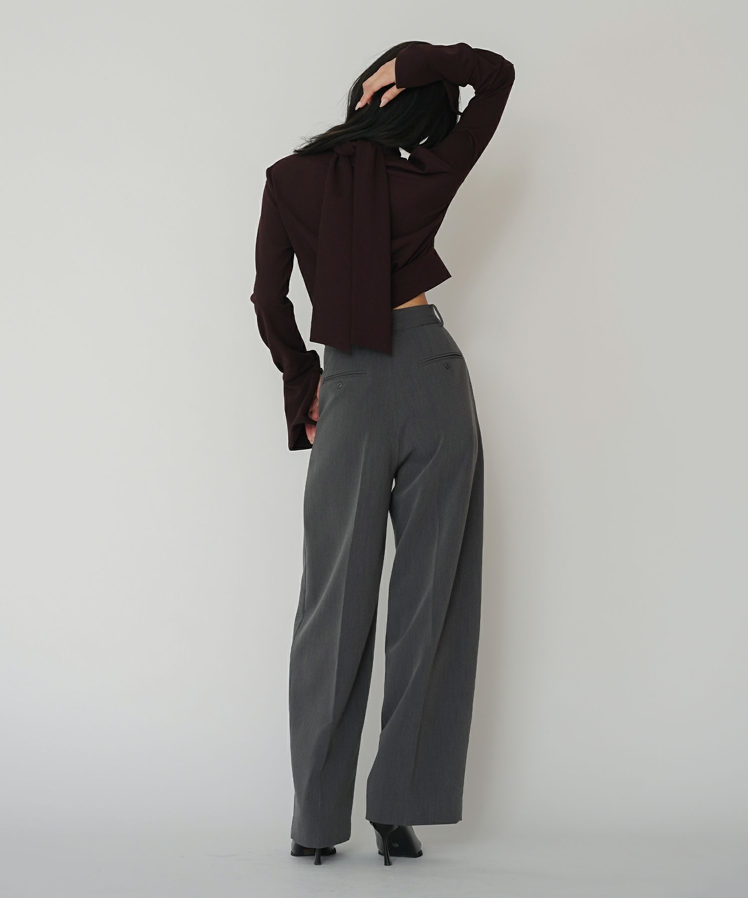 ディナー パーティー ブラウス トップス ボウタイリボン 変形 セットアップ エレガント 2way KINO THE KEI