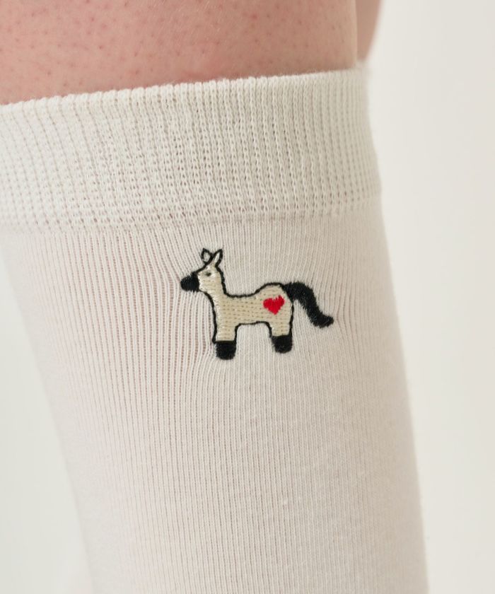 ポイント刺繍 ソックス TINA：JOJUN 全1色｜tnj939-1123【2