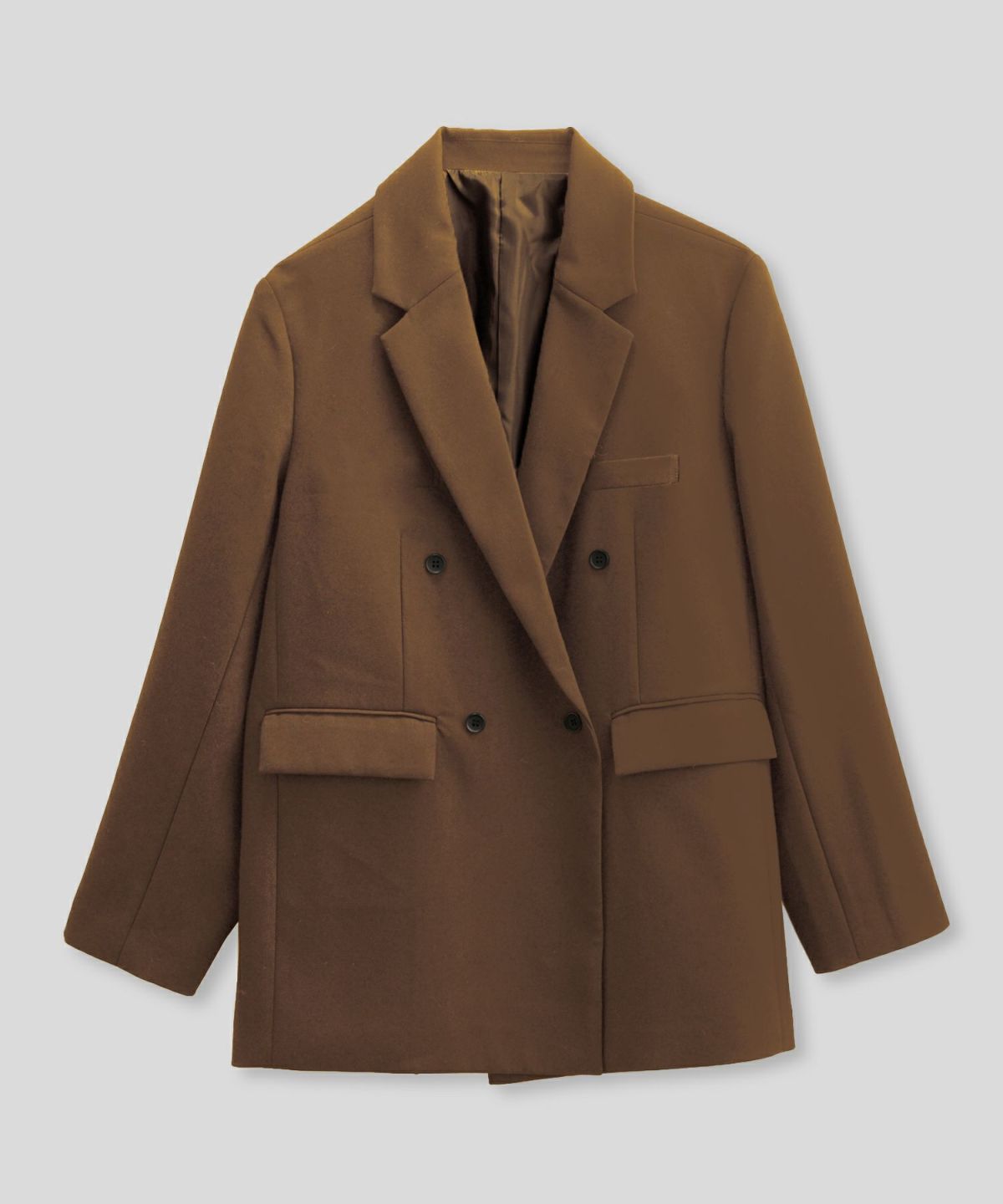 モード 肩幅 大きめ ブレザー アウター ビジネス 秋 韓国系 綺麗め 細見え カジュアル KINO THE KEI