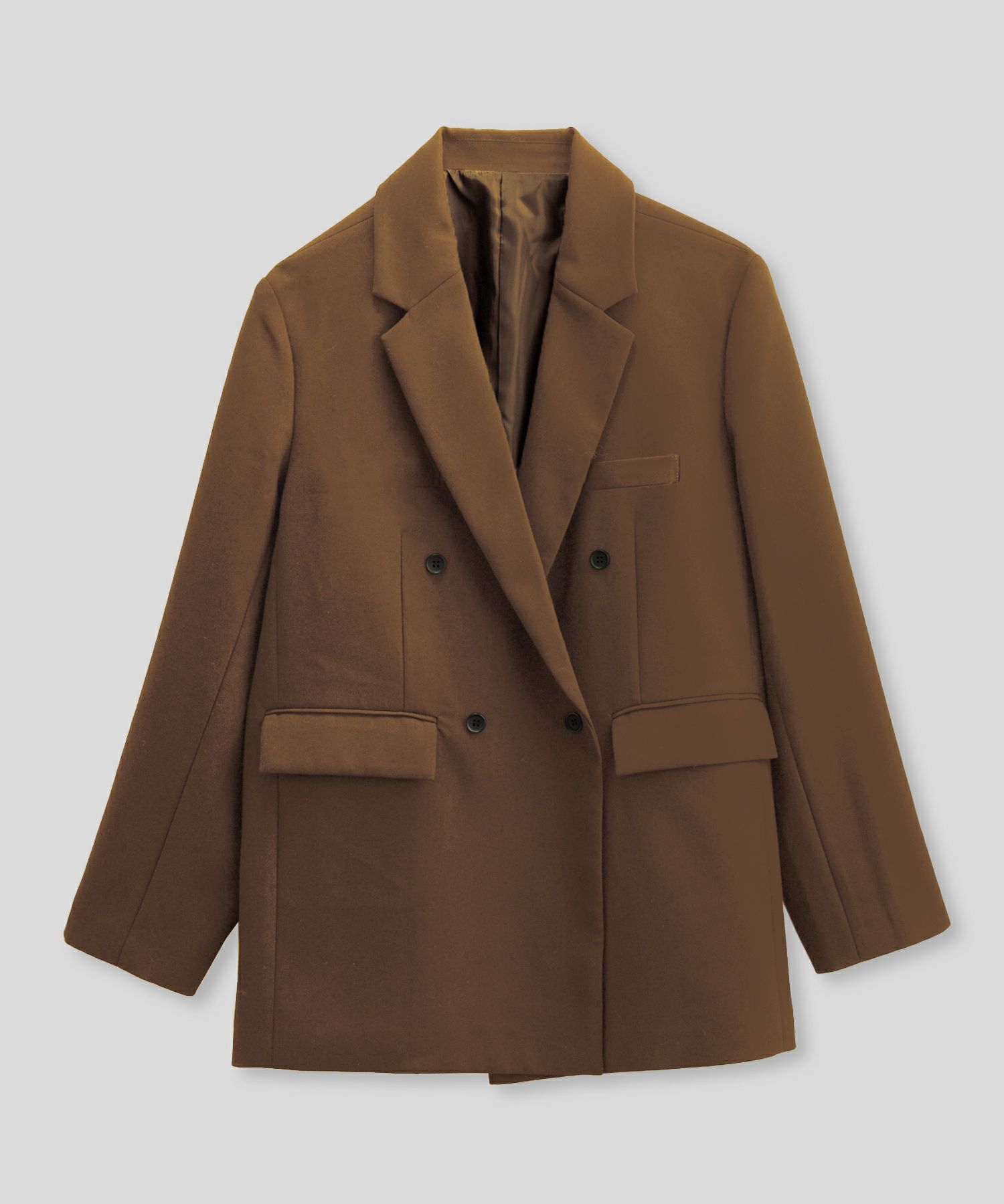 モード 肩幅 大きめ ブレザー アウター ビジネス 秋 韓国系 綺麗め 細見え カジュアル KINO THE KEI