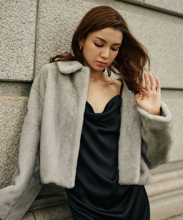 KINO THE KEI ミンク エコ ファー ジャケット ミンク エコ ファー ジャケット KINO THE KEI（その他アウター）｜KINO