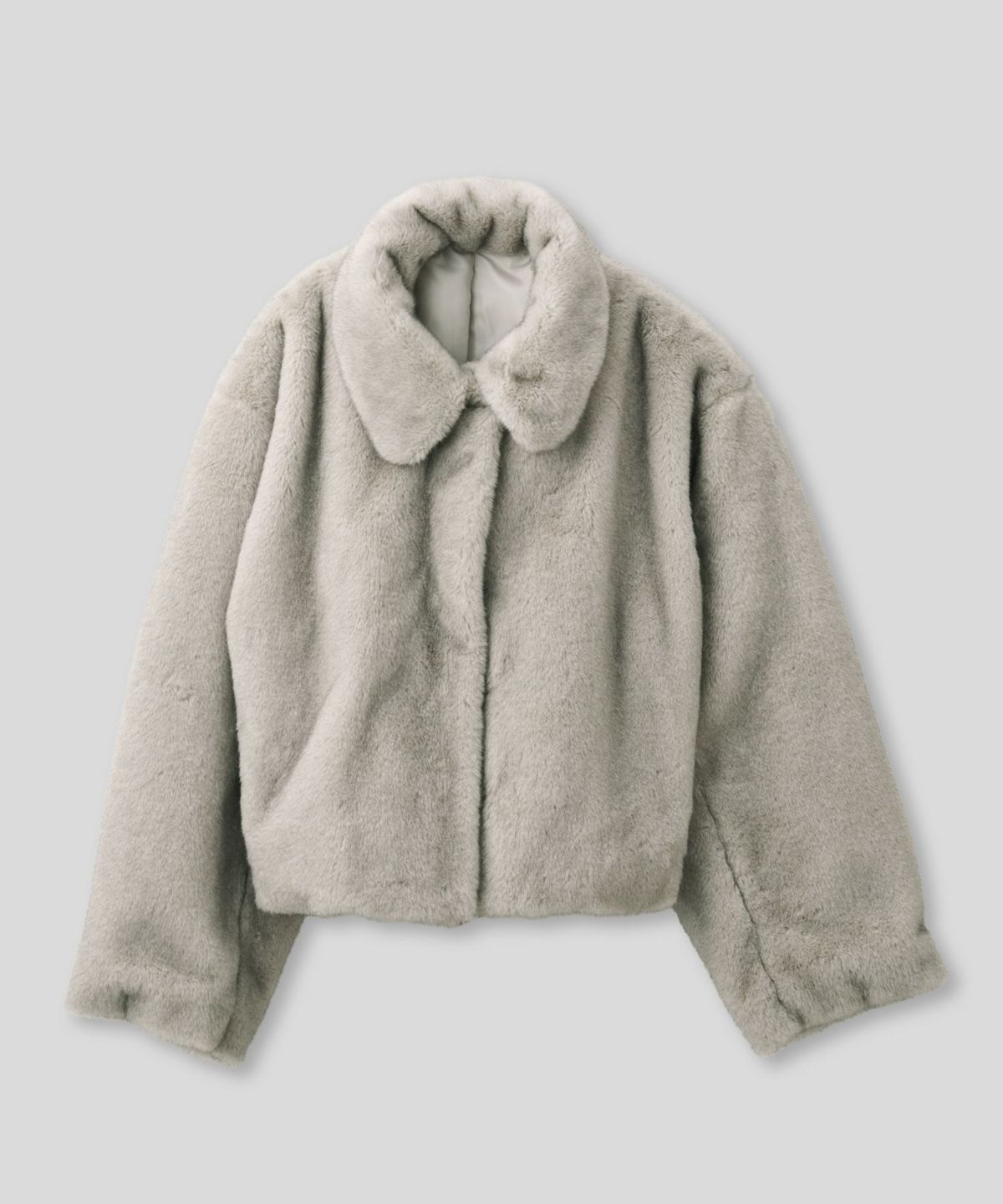 大人かわいい 上品 ディナー デート コンパクト クロップド丈 ファーコート 軽い 韓国風 綺麗め 細見え カジュアル KINO THE KEI