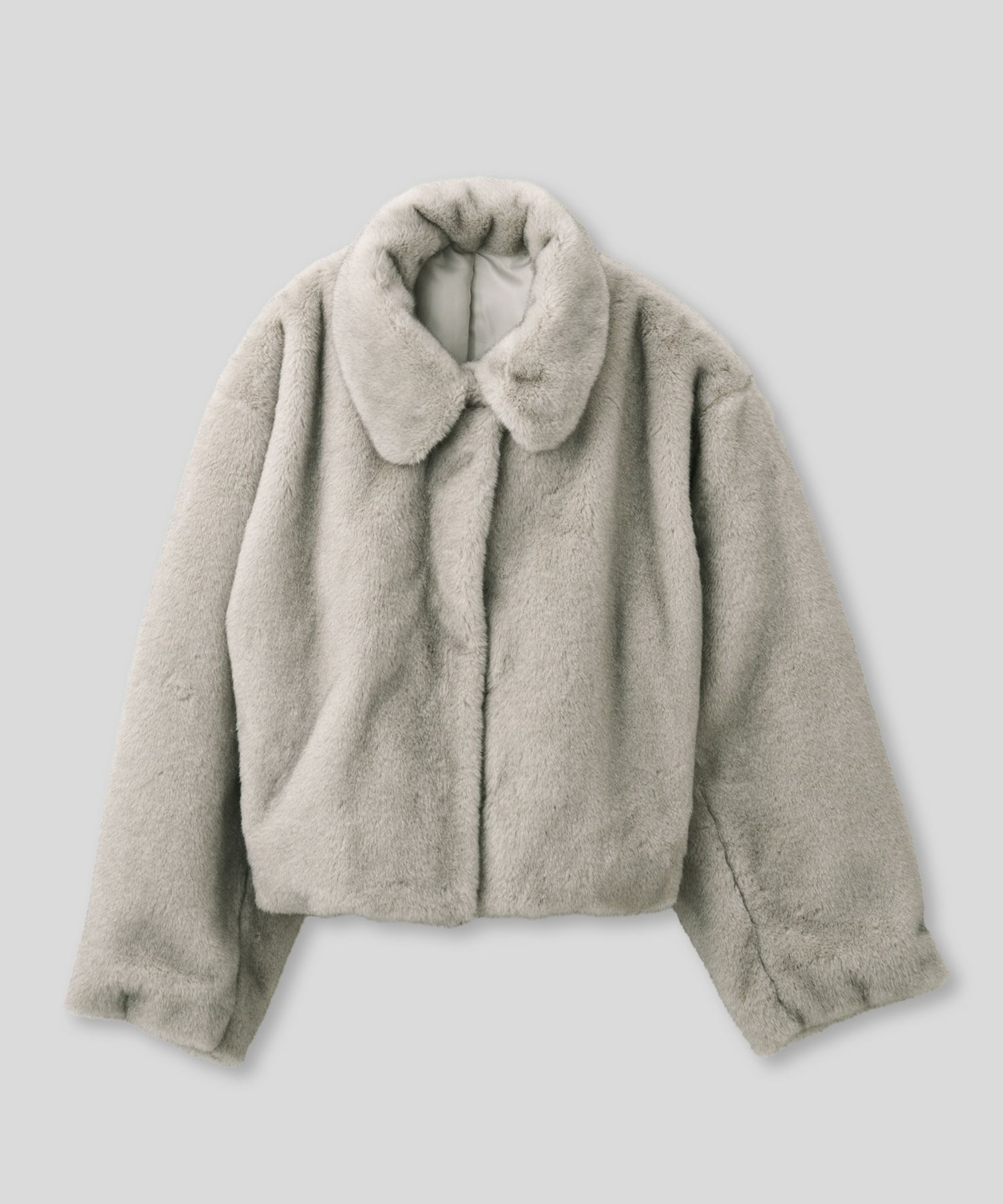 大人かわいい 上品 ディナー デート コンパクト クロップド丈 ファーコート 軽い 韓国風 綺麗め 細見え カジュアル KINO THE KEI