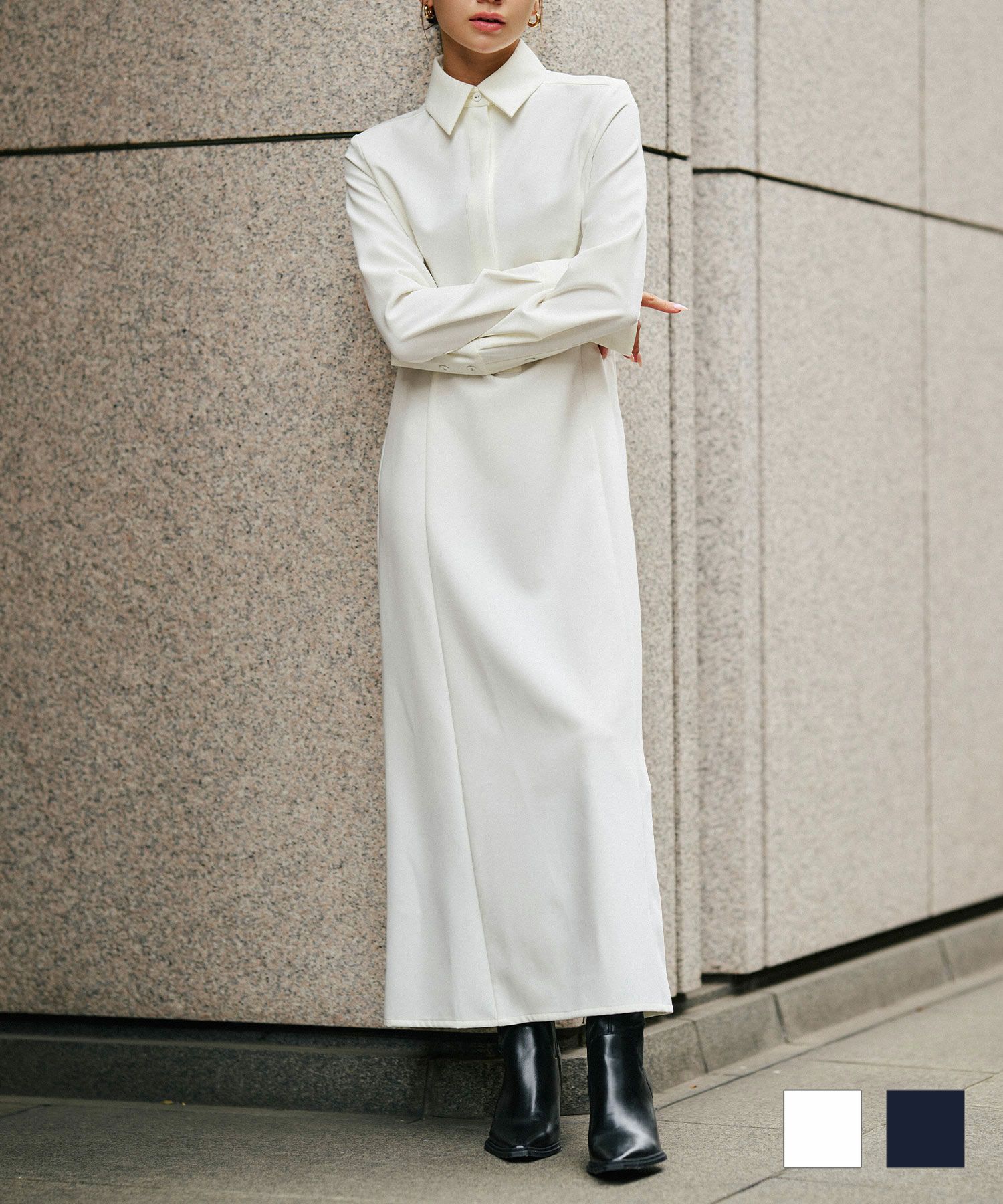 フィット シャツ ドレス KINO THE KEI