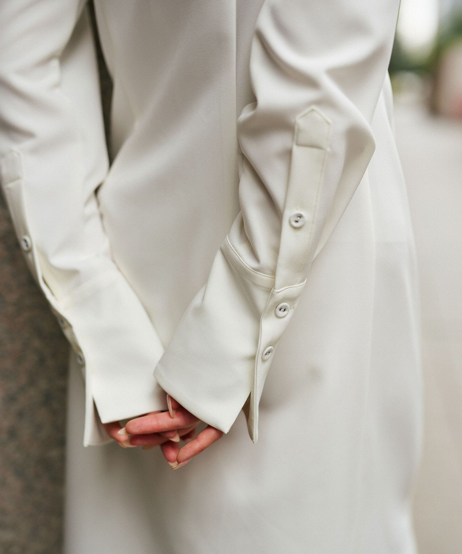 シャツワンピ 細見え モード 上品 ヴィンテージ 古着 ジャストシルエット 韓国風 綺麗め 細見え カジュアル KINO THE KEI