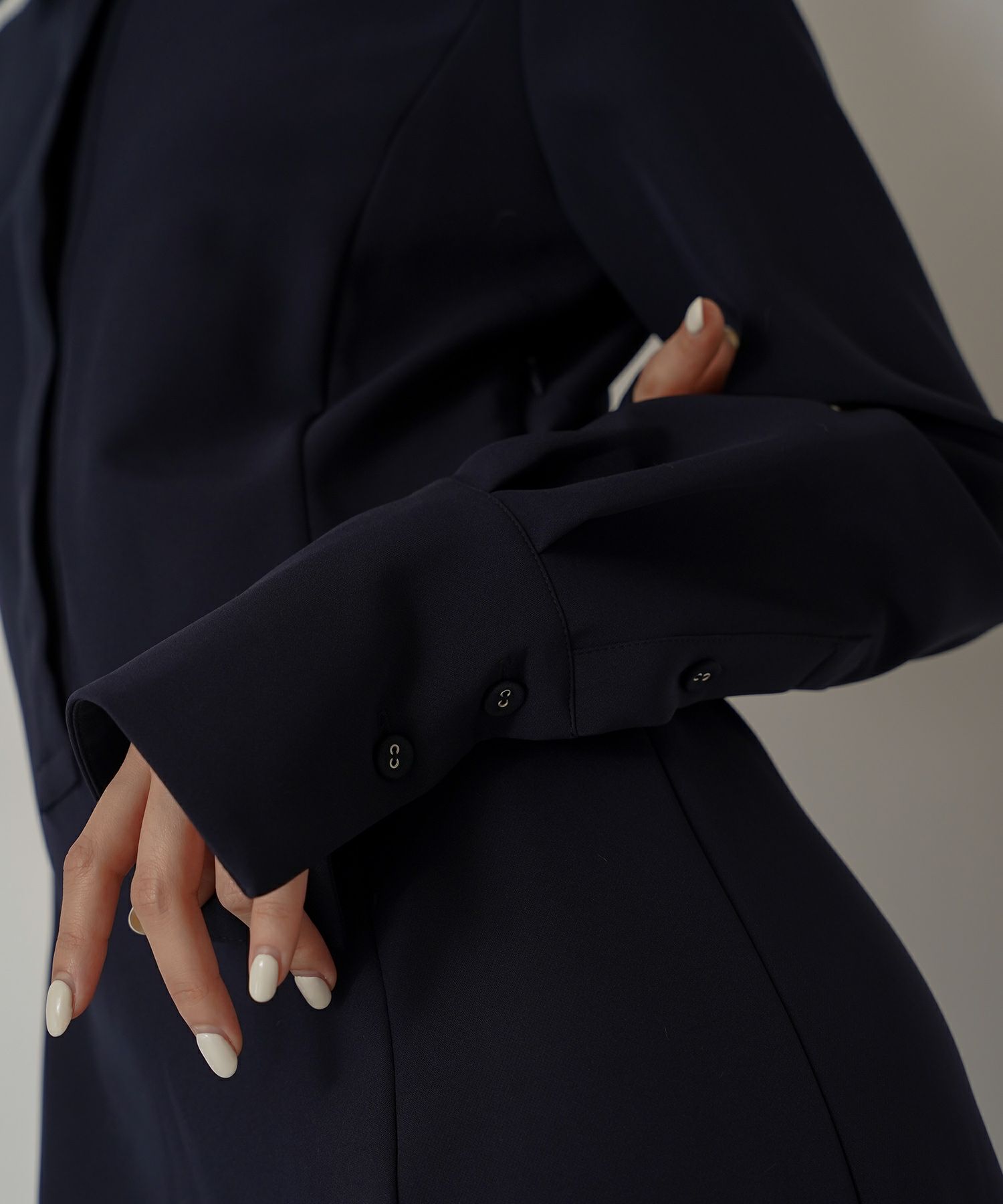 シャツワンピ 細見え モード 上品 ヴィンテージ 古着 ジャストシルエット 韓国風 綺麗め 細見え カジュアル KINO THE KEI