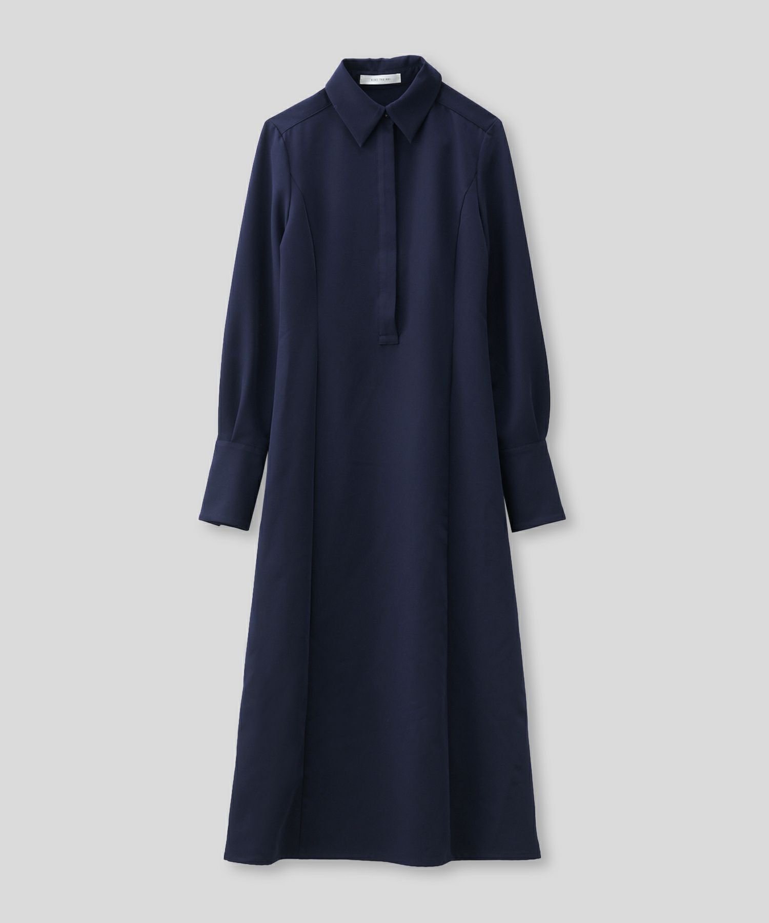 シャツワンピ 細見え モード 上品 ヴィンテージ 古着 ジャストシルエット 韓国風 綺麗め 細見え カジュアル KINO THE KEI