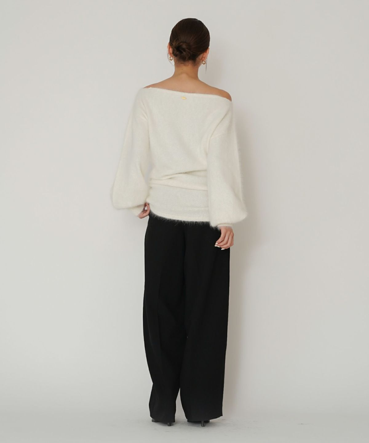 アンゴラ ファー オフショル ミニ ワンピース KINO THE KEI