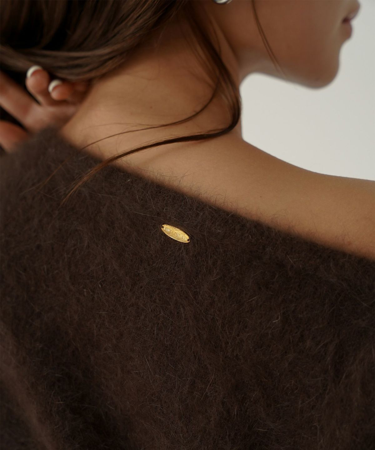 アンゴラ ファー オフショル ミニ ワンピース KINO THE KEI