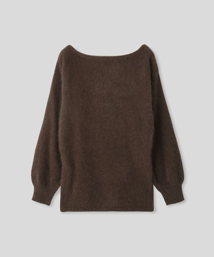 アンゴラ ファー オフショル ミニ ワンピース KINO THE KEI