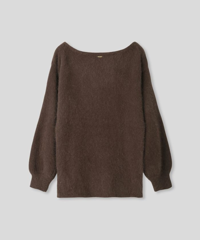 アンゴラ ファー オフショル ミニ ワンピース KINO THE KEI