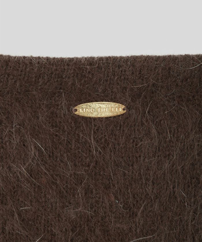 アンゴラ ファー オフショル ミニ ワンピース KINO THE KEI