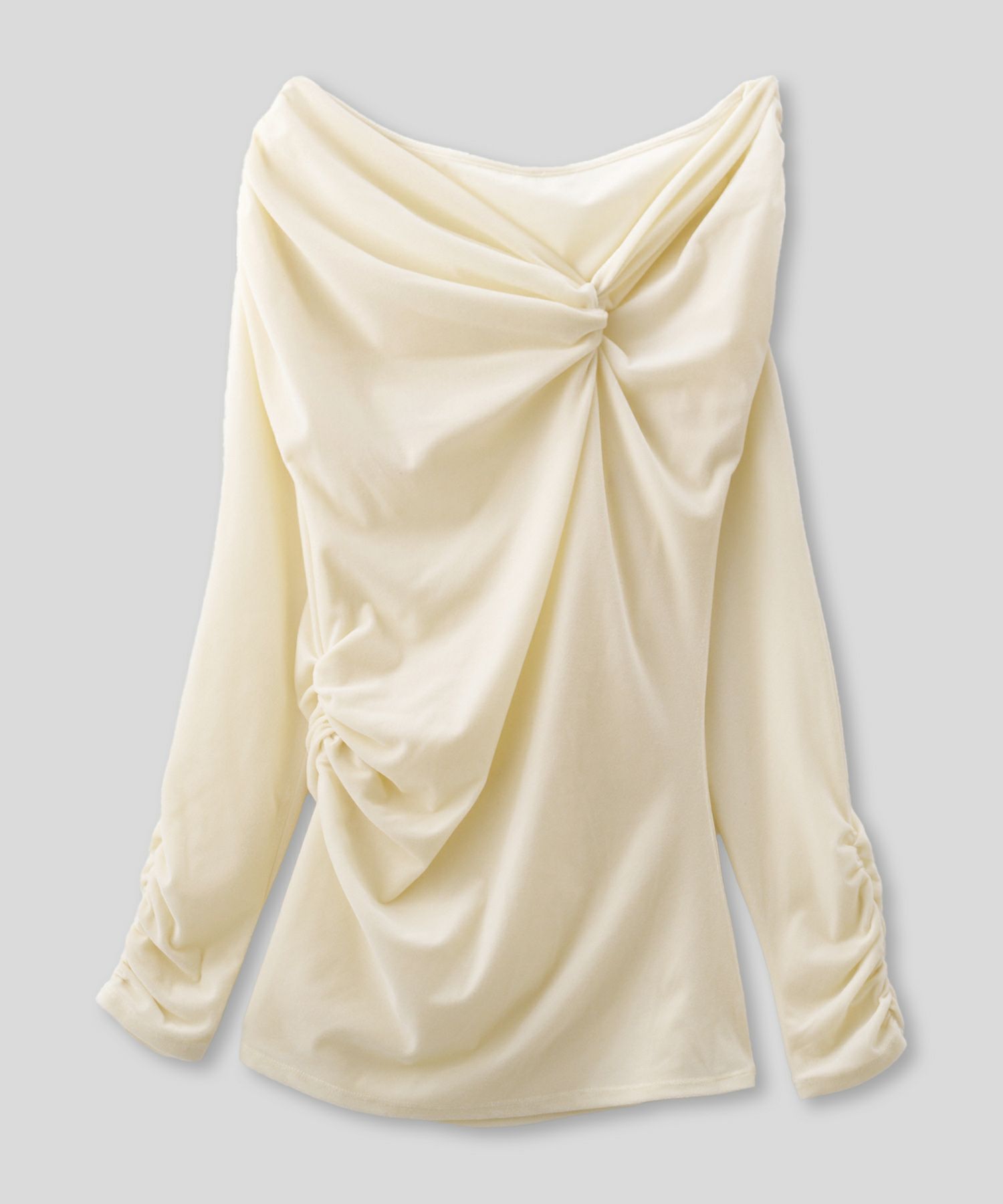 NewYear-SALE シアー ベロア ツイスト 3WAY トップス KINO THE KEI 全2