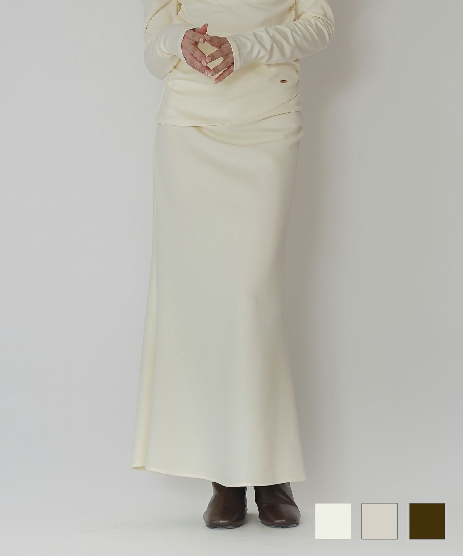 サイド タック ナロー マーメイド スカート ( セットアップ可 ) KINO THE KEI