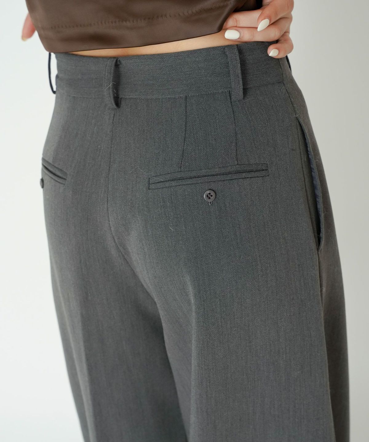 オフィス スラックス ワイドパンツ セミワイド フォーマル 万能 感動 着回し 韓国風 綺麗め 細見え カジュアル KINO THE KEI