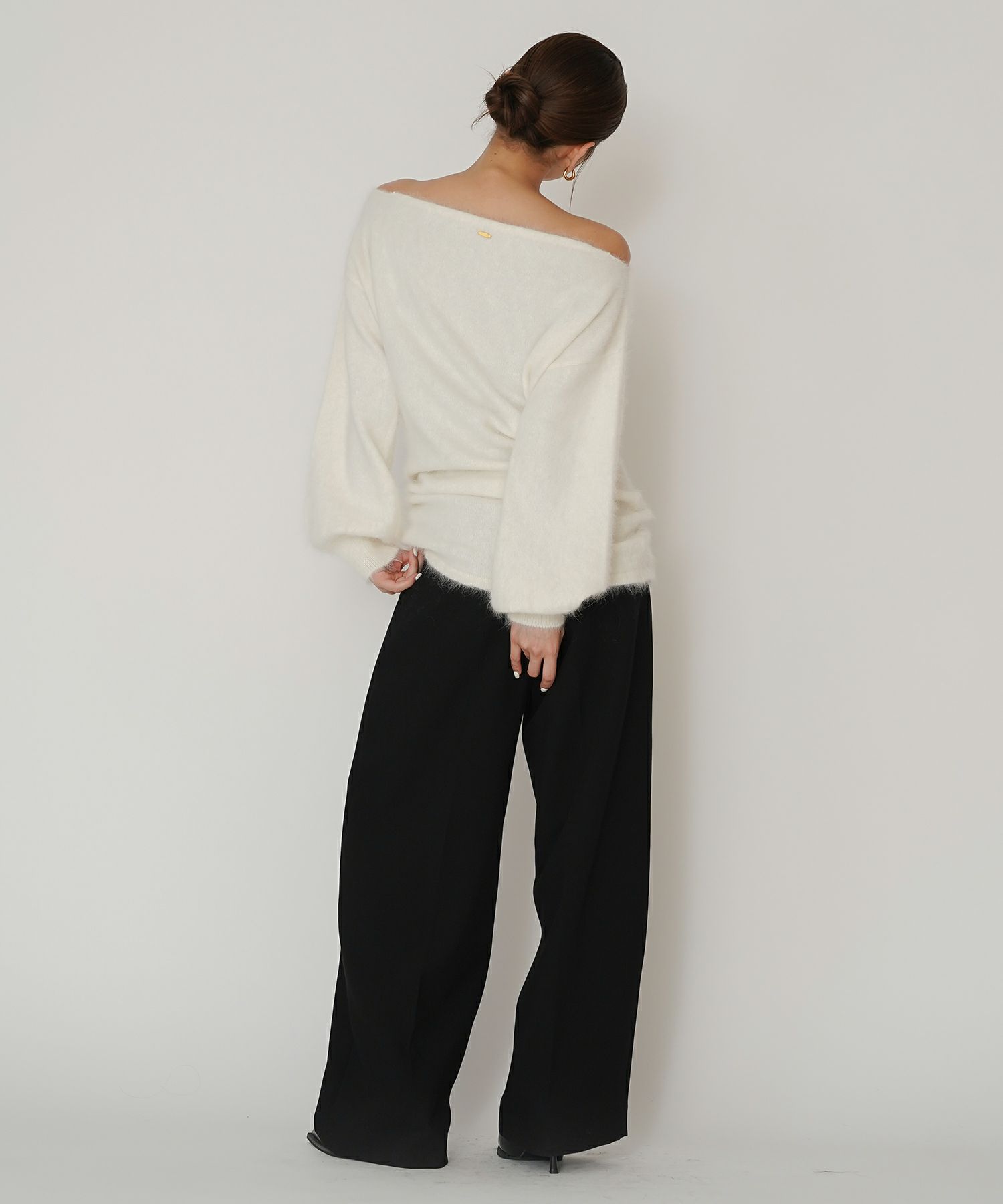 オフィス スラックス ワイドパンツ セミワイド フォーマル 万能 感動 着回し 韓国風 綺麗め 細見え カジュアル KINO THE KEI