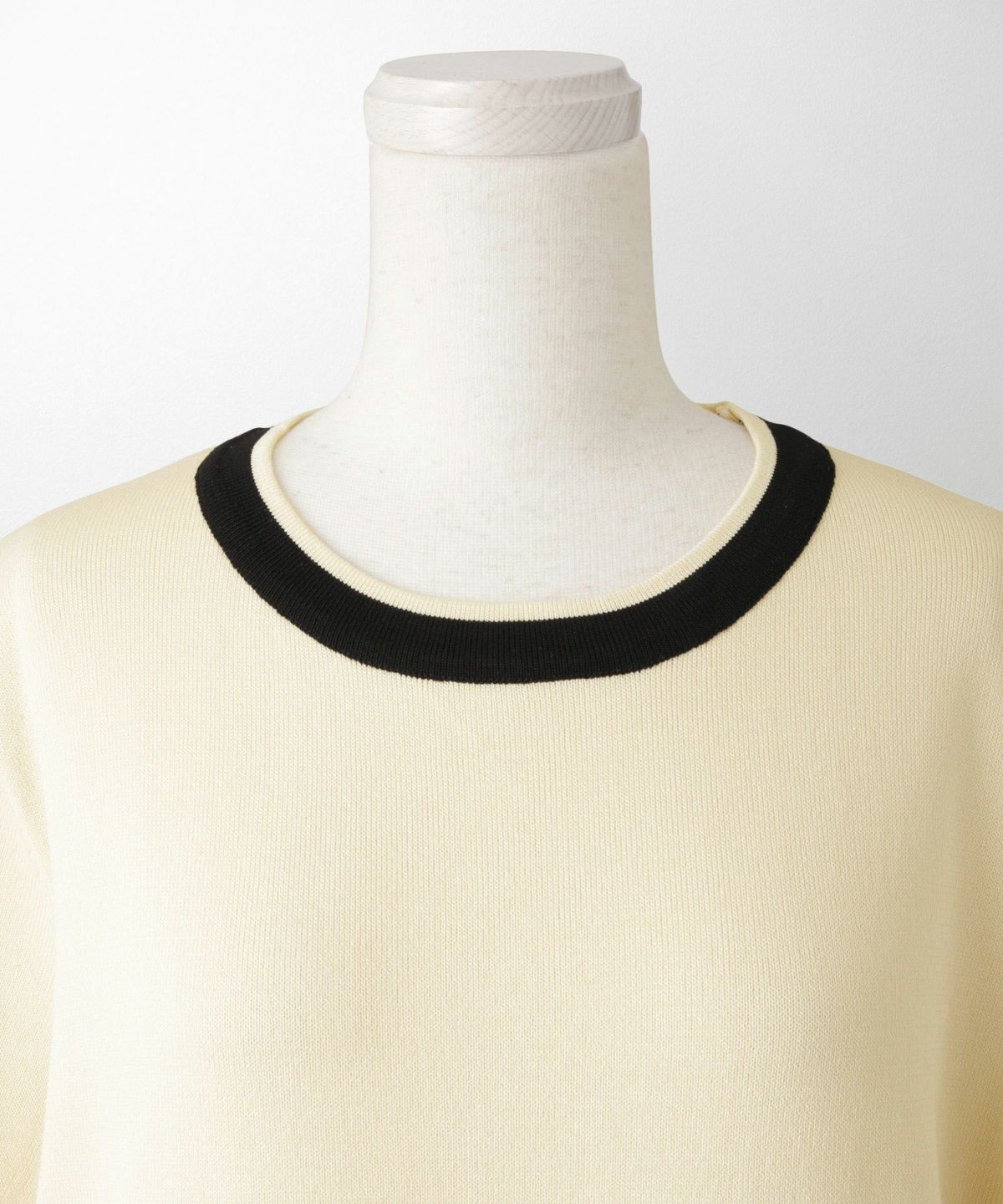 レディース サマーニット バイカラー きれいめ 上品 洗える ジョイントスペース