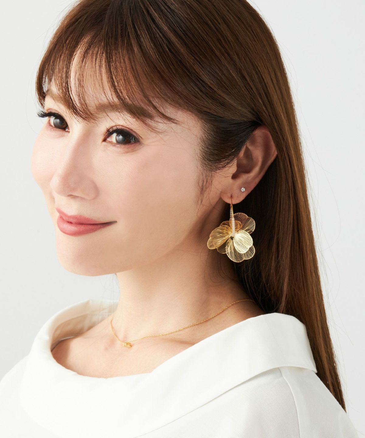 シアー フラワー ピアス Sheer Flower Pierce