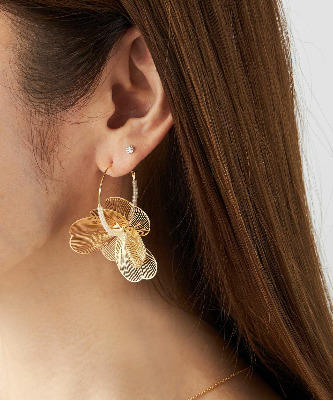シアー フラワー ピアス Sheer Flower Pierce