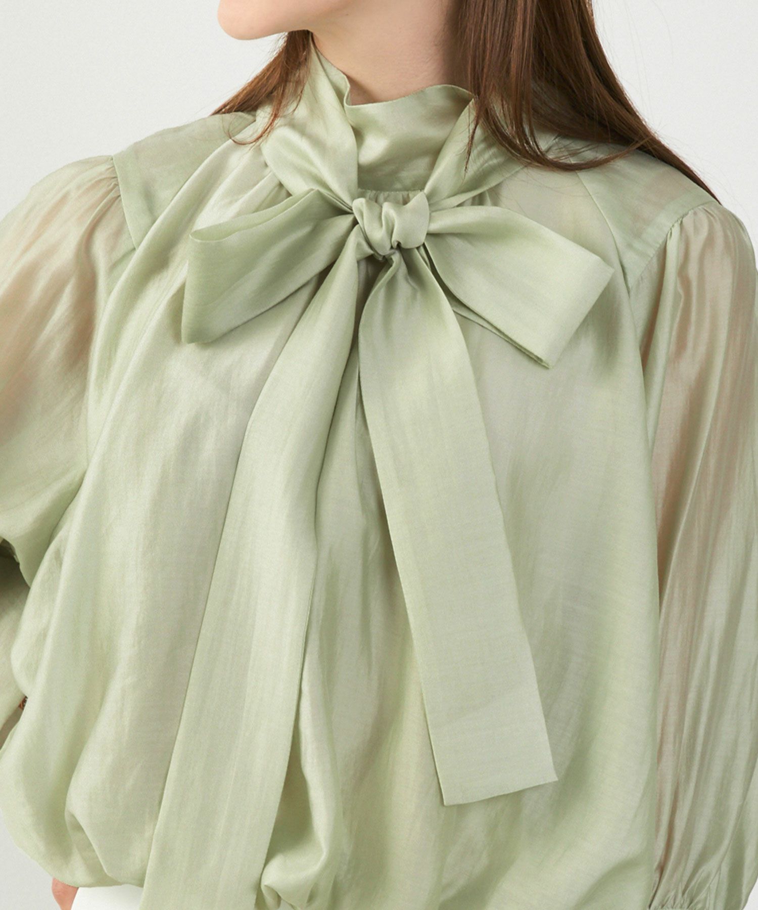 手洗い可 長袖 大人カジュアル オフィス きれいめ フェニミン シアー オールシーズン ジョイントスペース