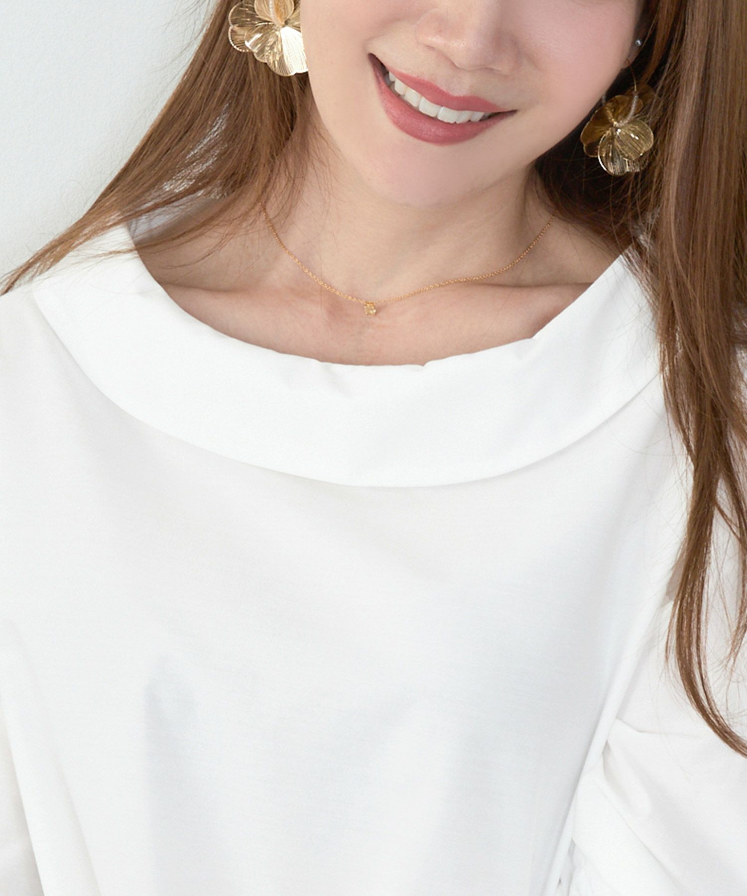 かわいい 上品 きれいめ 大人カジュアル オフィス シンプル 柄 ストライプ バルーン 春 秋 体型カバー ジョイントスペース