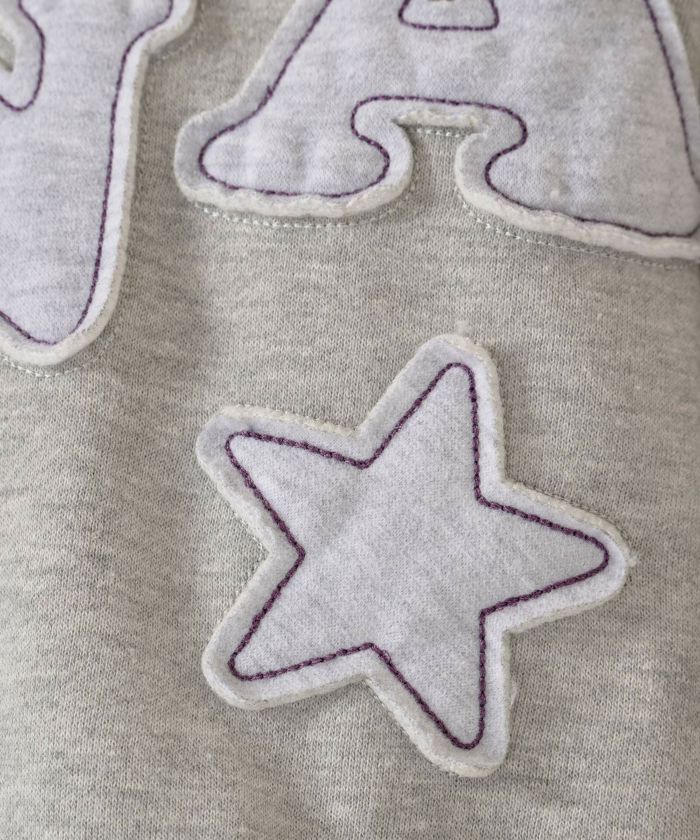 裏起毛 ロゴパッチワーク フーディー TINA：JOJUN 全3色｜tnj531-1133