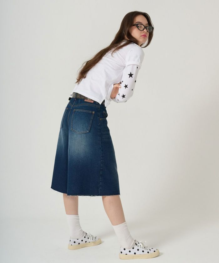 レイヤード /ロンT/スター/ホワイト