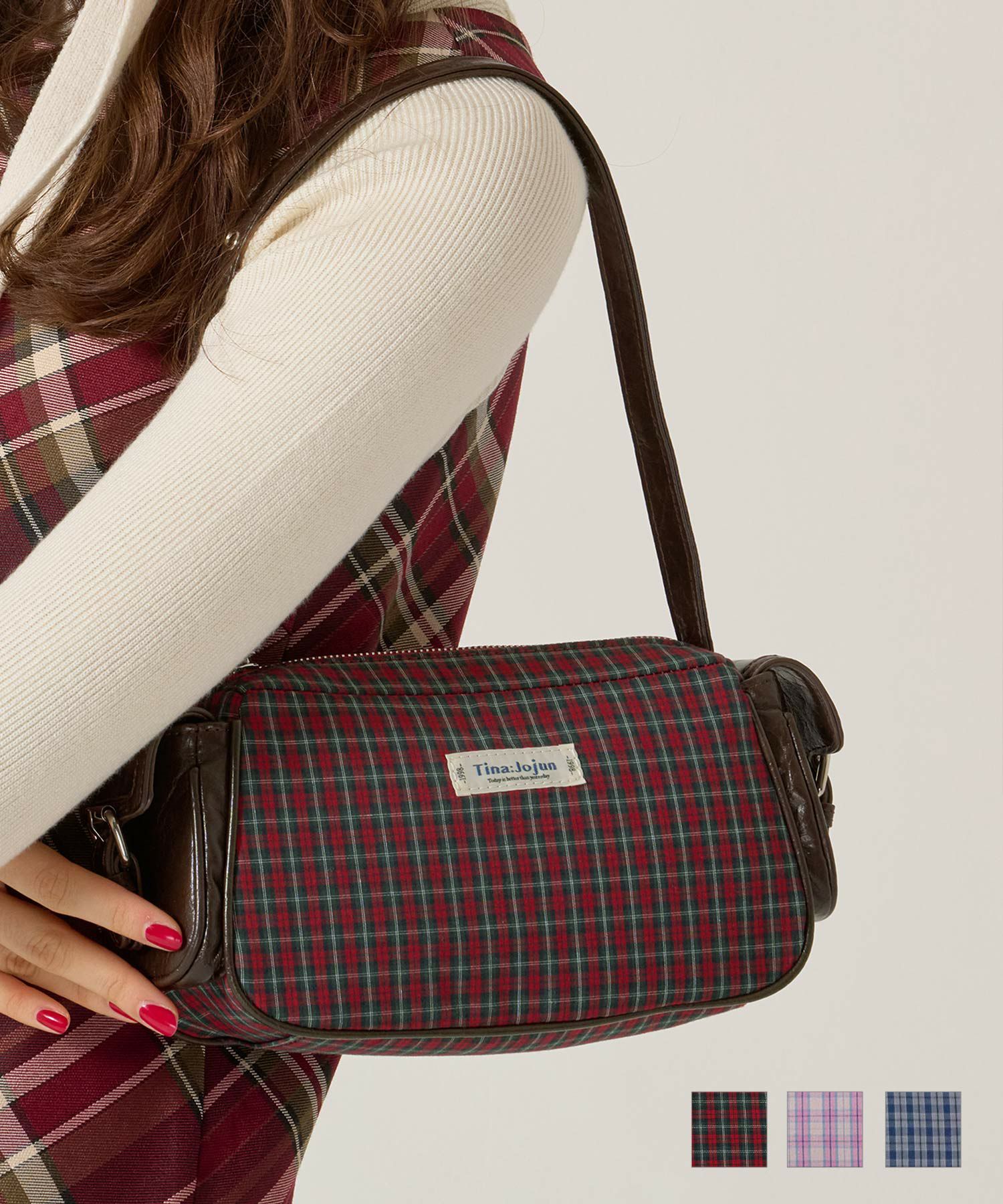チェック/ハンドバッグ