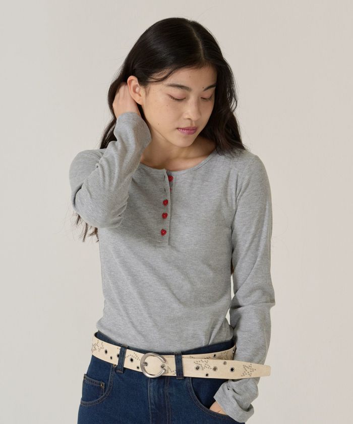 スタッズ/ベルト/ピンク