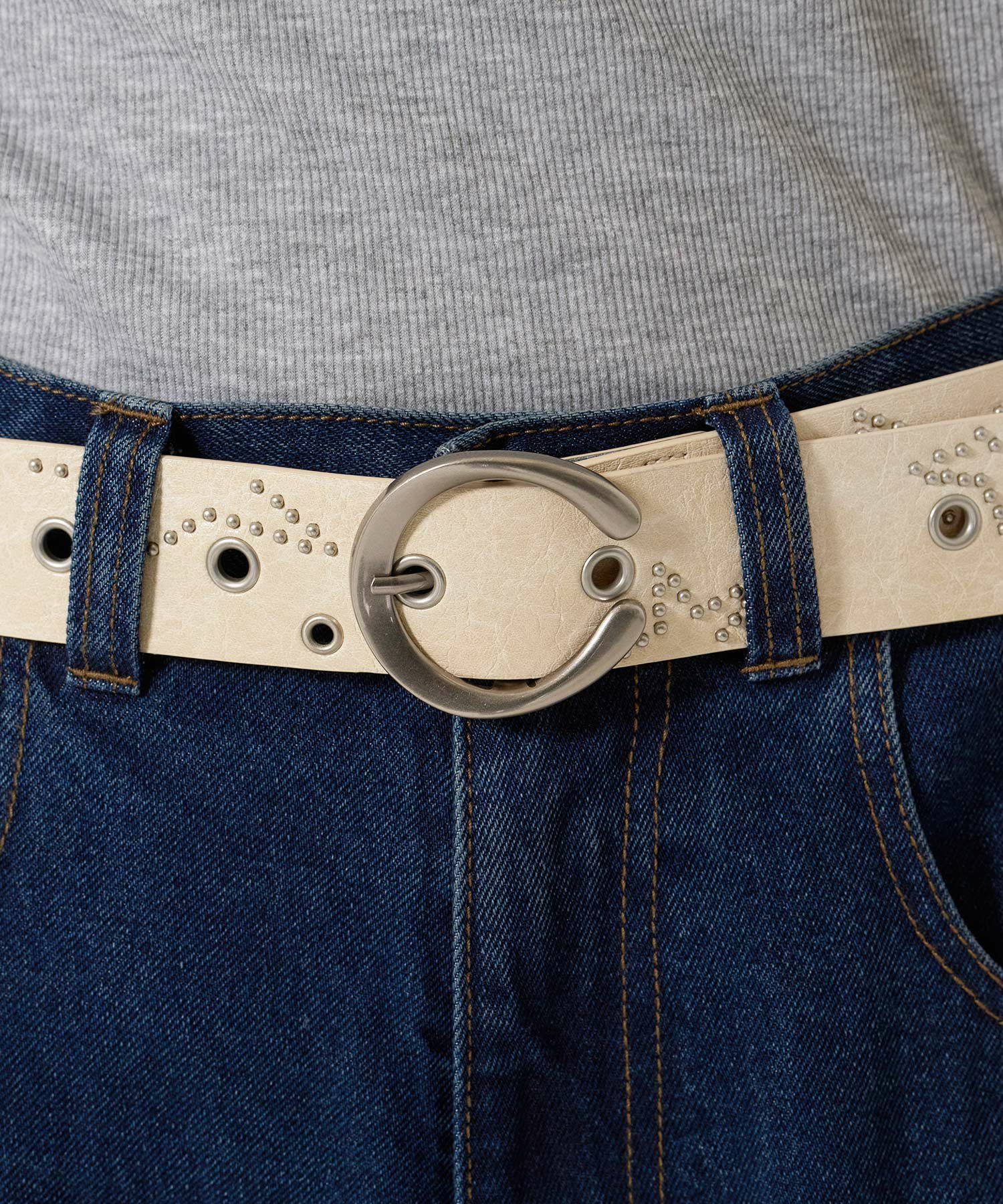 スタッズ/ベルト/ピンク