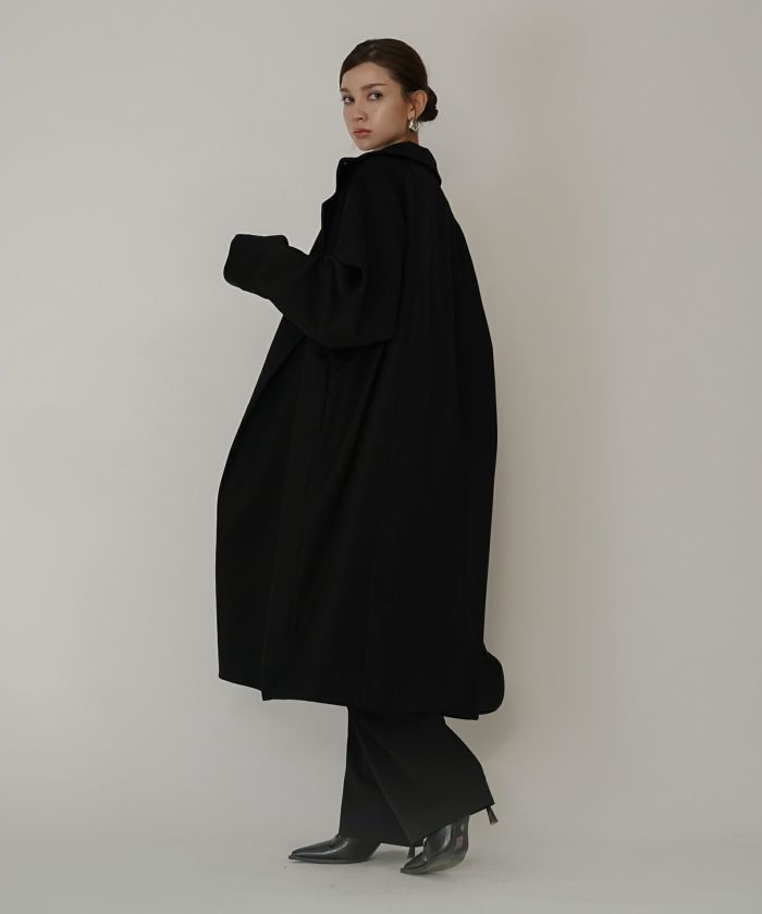 ユニセックス］ スタンドカラー コクーン コート KINO THE KEI 全2色