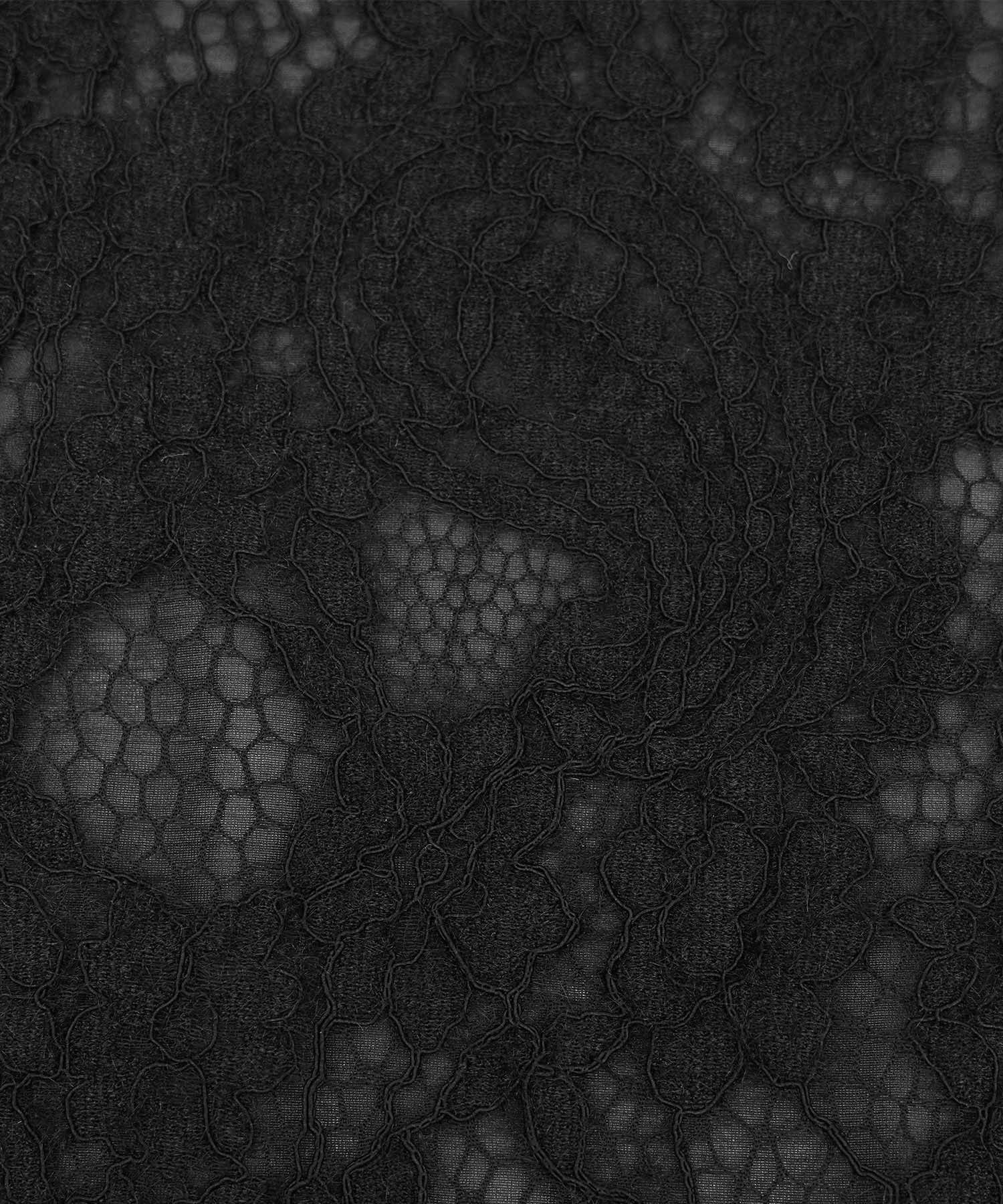 レース ブラウス 起毛 トップス 花柄 ペイズリー ランタンスリーブ 二の腕カバー パールボタン 7分袖 フェミニン 秋冬 ウエストシェイプ 大人可愛い 上品 華やか フェミニン エレガント きれいめ