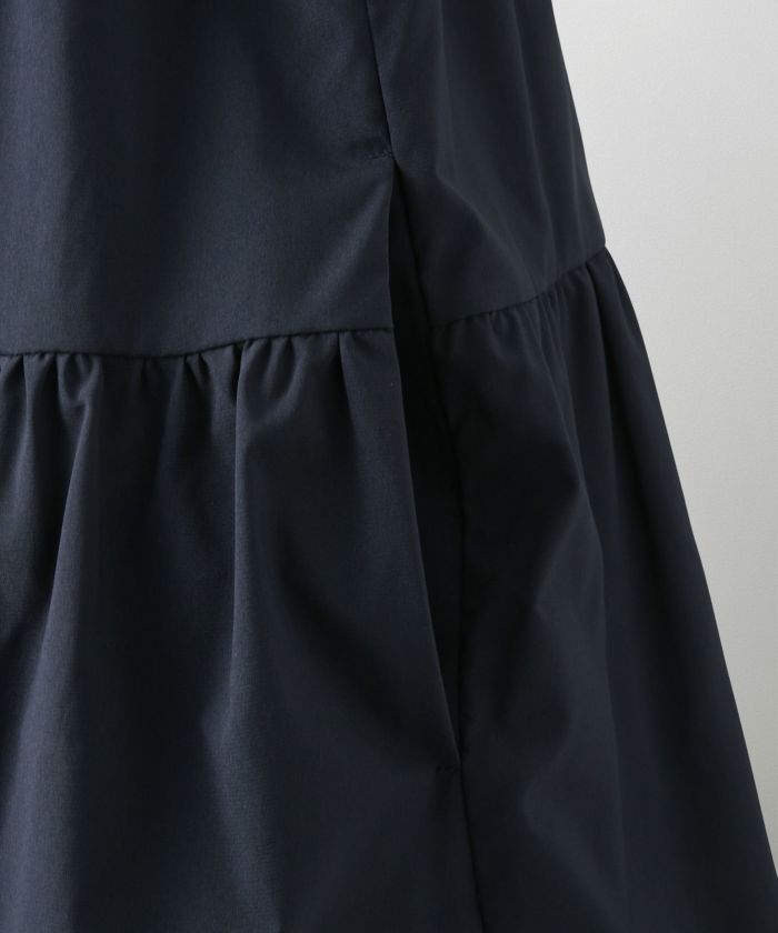 2way ティアード デザイン ライトアウター コート ネイビー/ベージュ/ブラック/M