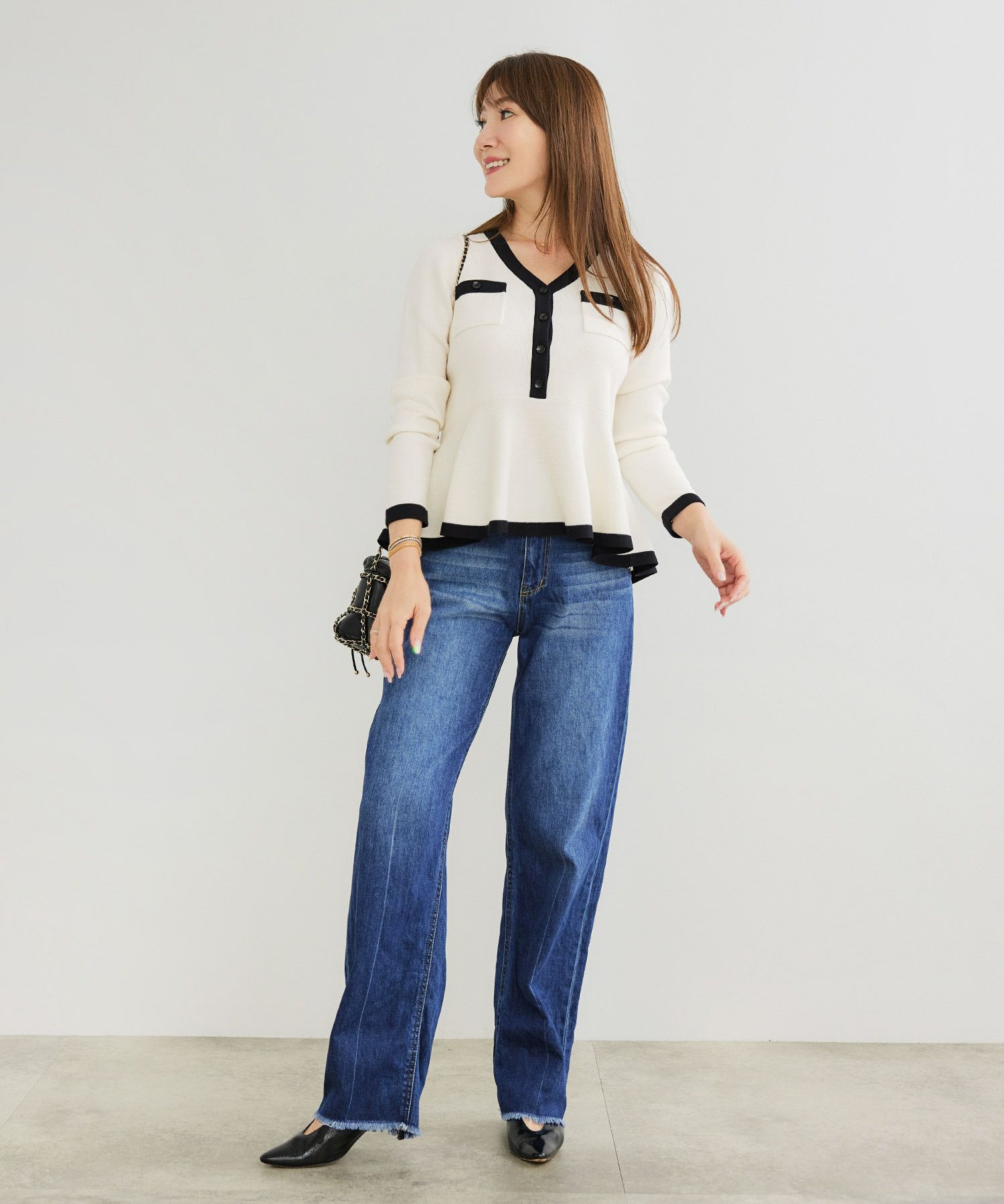 手洗い可 レディース 長袖 秋冬春 長袖 可愛い 上品 きれいめ オフィス 大人カジュアル フェミニン ジョイントスペース