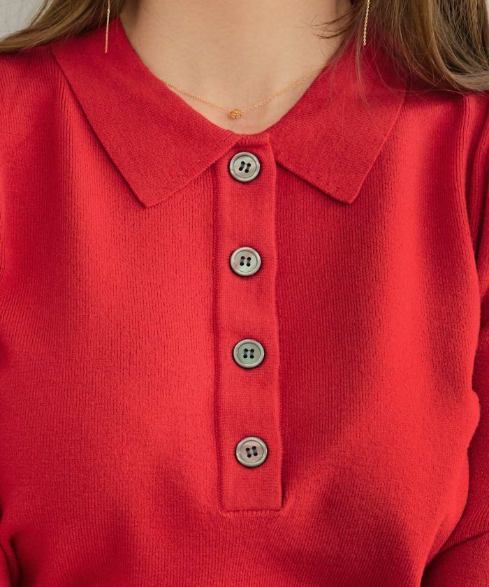 手洗い可 レディース 長袖 秋冬春 長袖 可愛い 上品 きれいめ オフィス 色 フェミニン ジョイントスペース