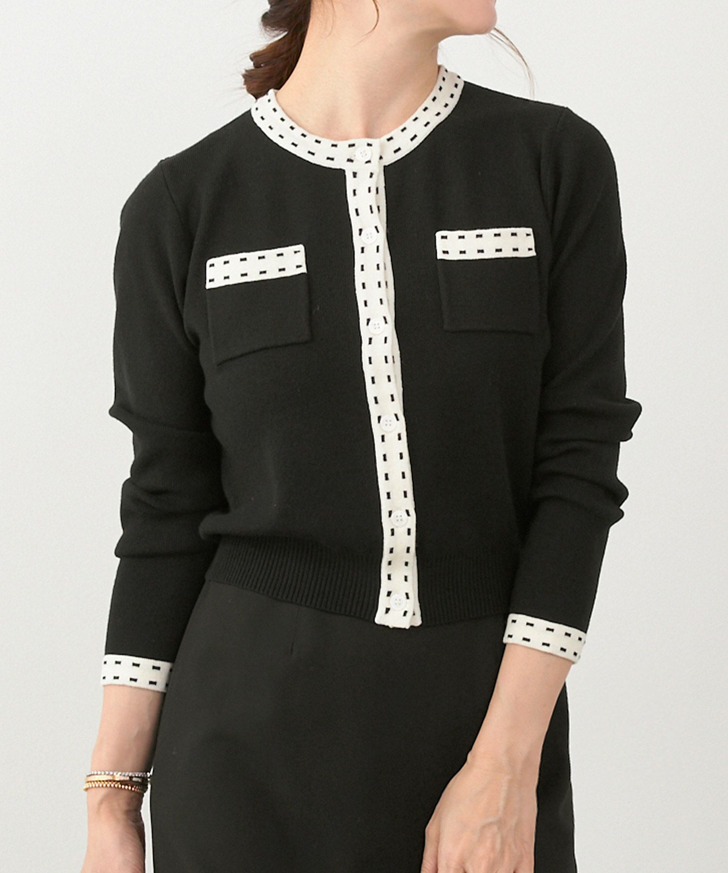 手洗い可 レディース 長袖 秋冬春 長袖 可愛い 上品 きれいめ オフィス 色 フェミニン ジョイントスペース