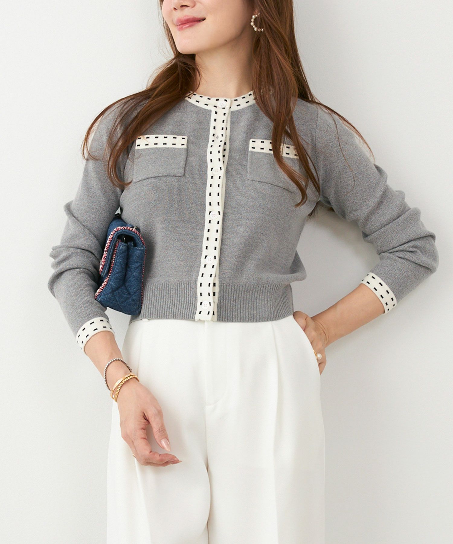 手洗い可 レディース 長袖 秋冬春 長袖 可愛い 上品 きれいめ オフィス 色 フェミニン ジョイントスペース