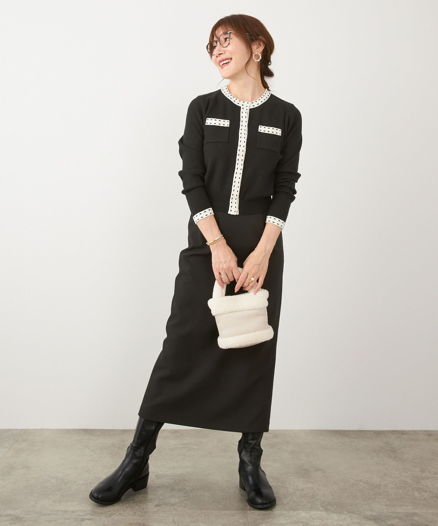 手洗い可 レディース 長袖 秋冬春 長袖 可愛い 上品 きれいめ オフィス 色 フェミニン ジョイントスペース