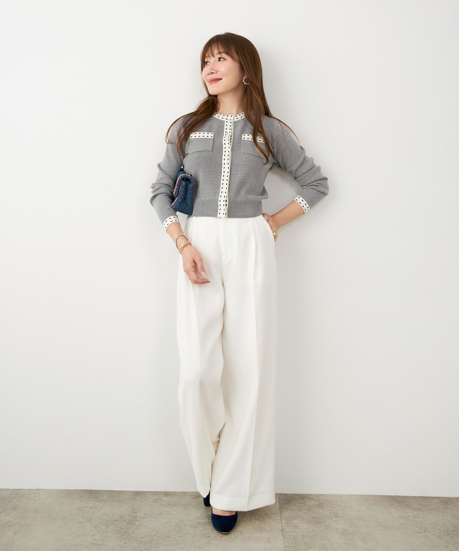 手洗い可 レディース 長袖 秋冬春 長袖 可愛い 上品 きれいめ オフィス 色 フェミニン ジョイントスペース