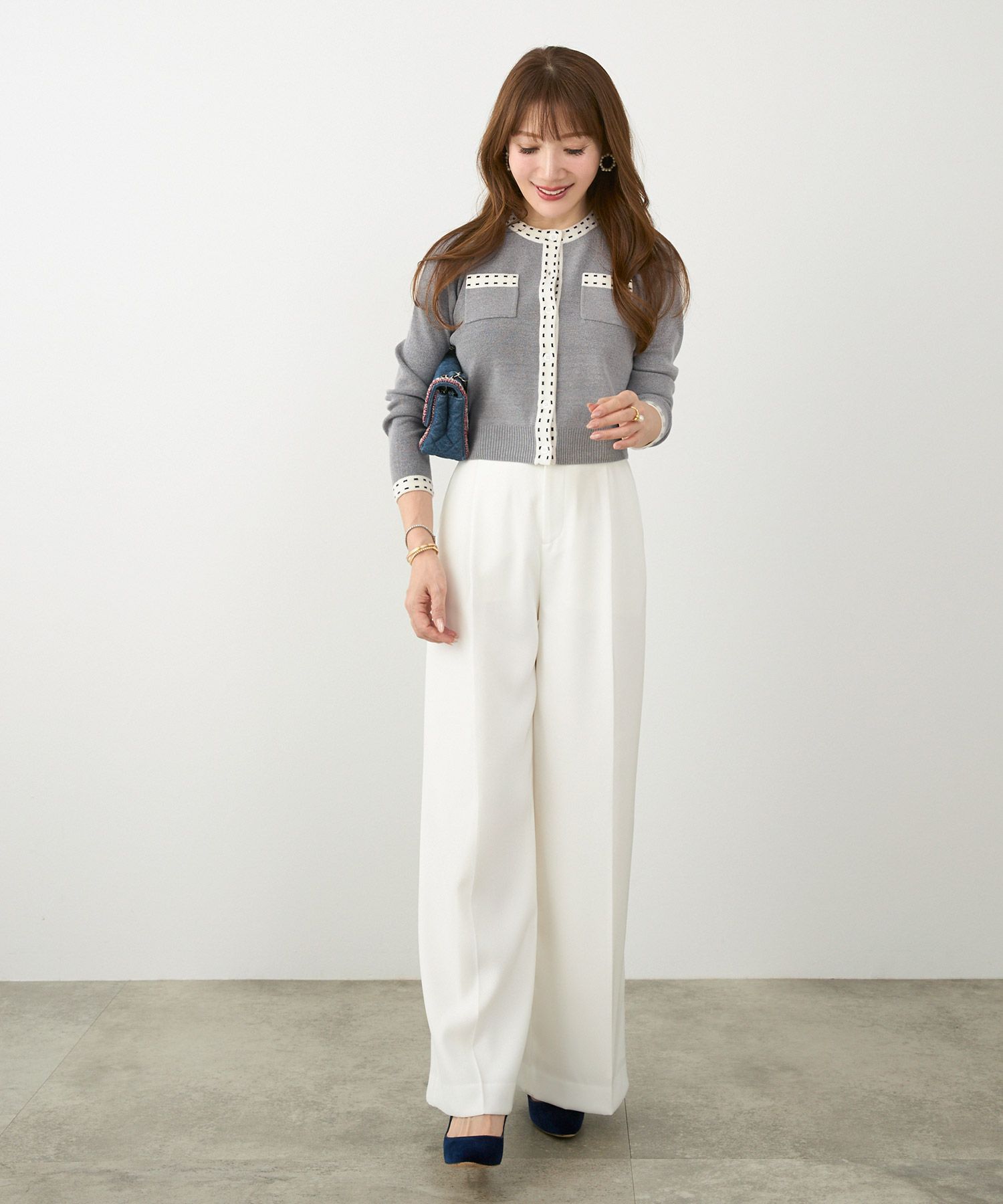 手洗い可 レディース 長袖 秋冬春 長袖 可愛い 上品 きれいめ オフィス 色 フェミニン ジョイントスペース