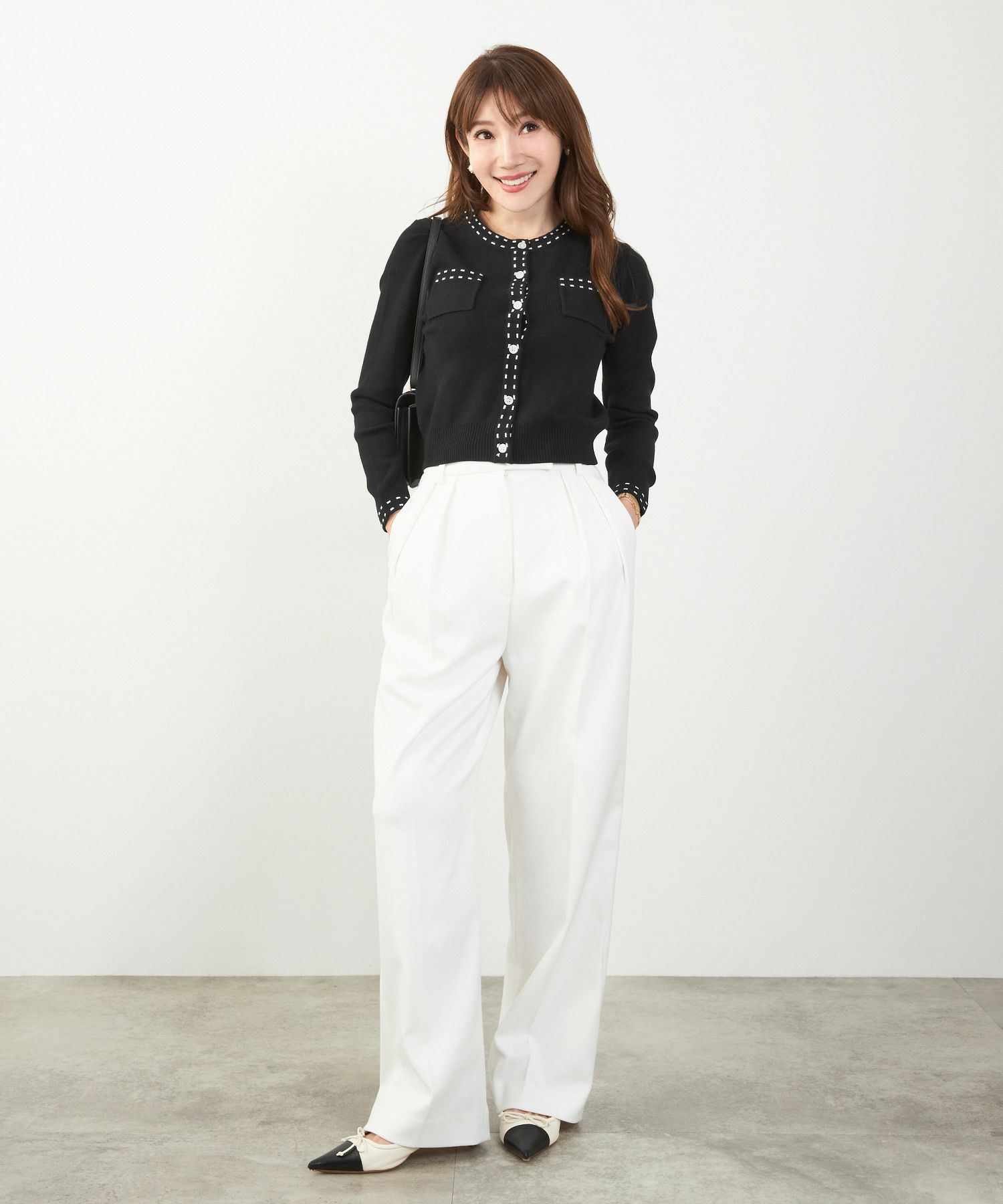 手洗い可 レディース 長袖 秋冬春 長袖 可愛い 上品 きれいめ オフィス 色 フェミニン ジョイントスペース