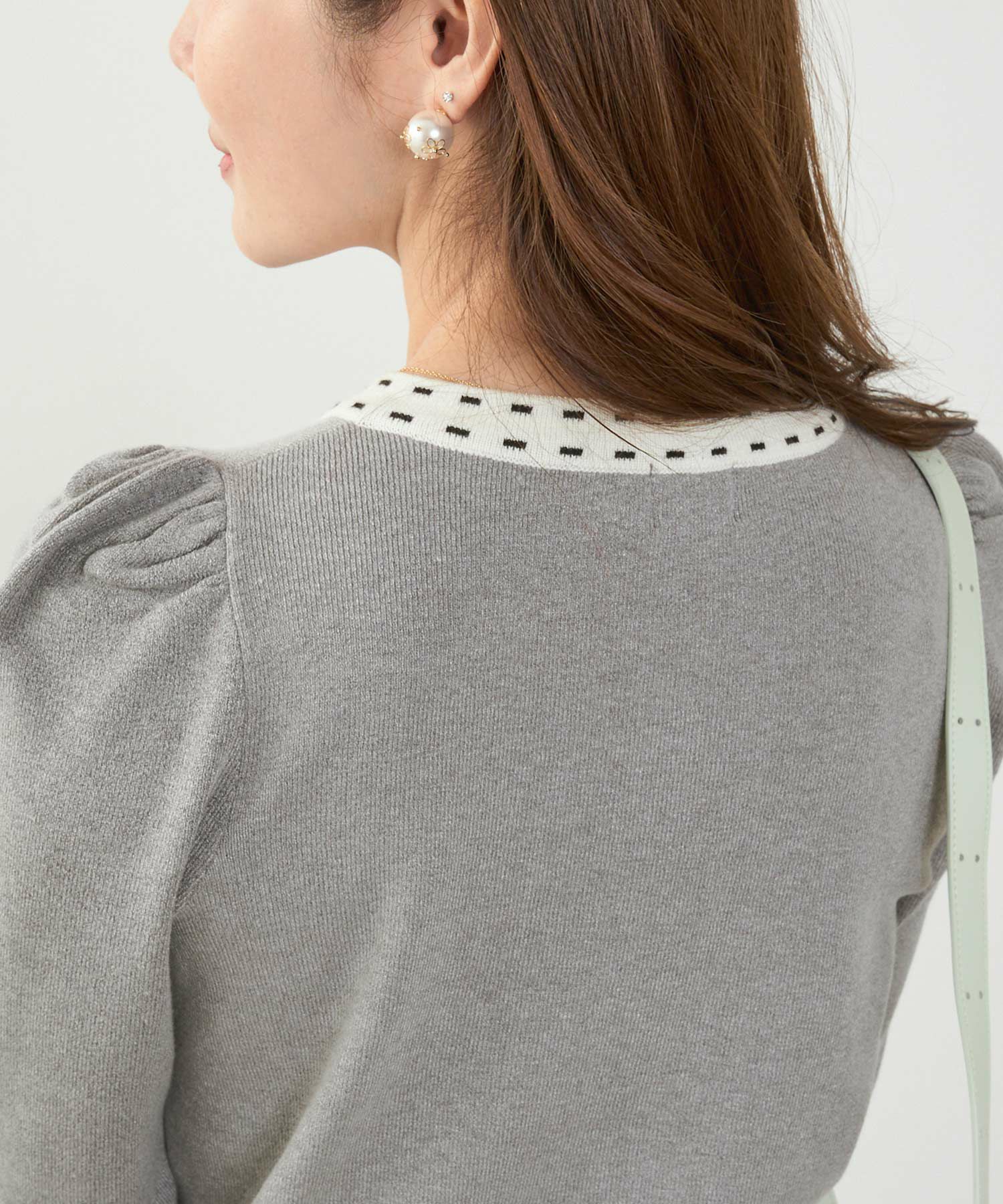 手洗い可 レディース 長袖 秋冬春 長袖 可愛い 上品 きれいめ オフィス ボウタイ フェミニン ジョイントスペース